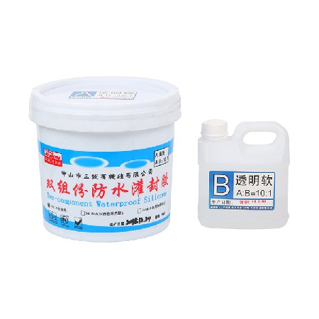 硬燈（dēng）條用防水膠貼片燈10:1透明軟防水密封灌封膠透明度高AB軟（ruǎn）矽膠