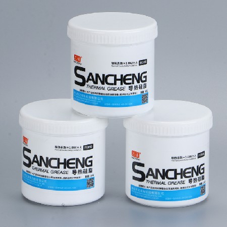 導熱矽脂（zhī） 灰色散（sàn）熱膏不固化 高導熱矽脂1kg電子元件燈具導熱