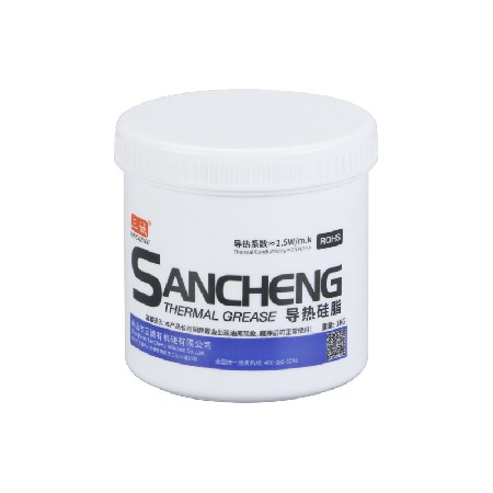 2.5係數灰色導熱矽脂 高導熱不固化電子燈具原器件導熱矽脂散熱膏
